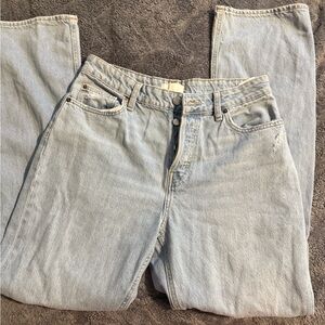 H&M Light Blue Straight Leg Jeans